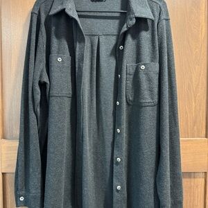 Women’s Black Soft Shirt Jac / Button-Up